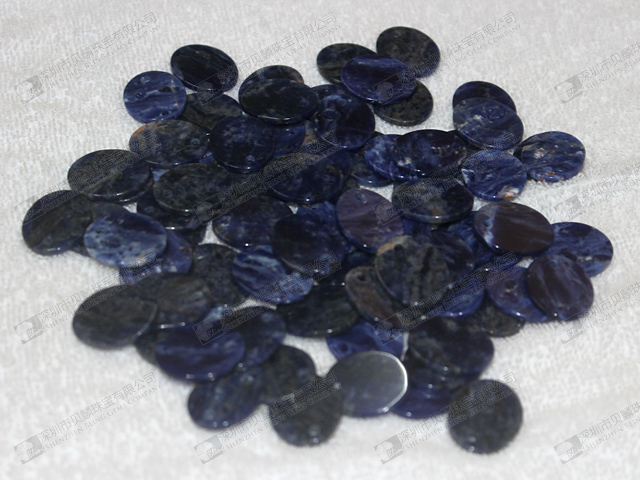 17x21mm,2mm thickness natural blue sodalite oval discs wholesale