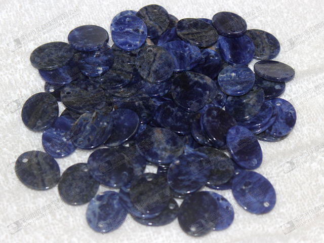 17x21mm,2mm thickness natural blue sodalite oval discs wholesale