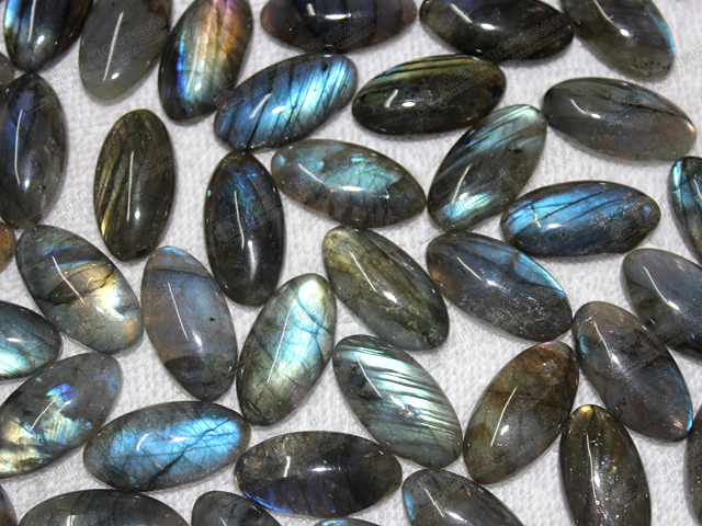 20x10mm Natural labradorite oval cabochons with nice fire