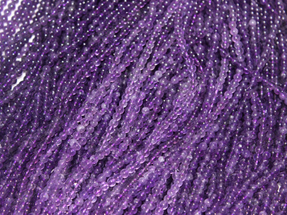4mm Natural AA quality amethyst round beads strands,amethyst necklaces for sale