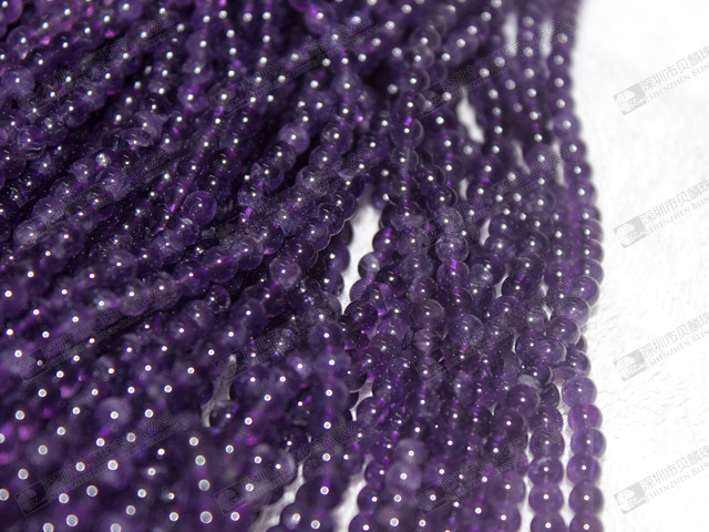 4mm Natural AA quality amethyst round beads strands,amethyst necklaces for sale