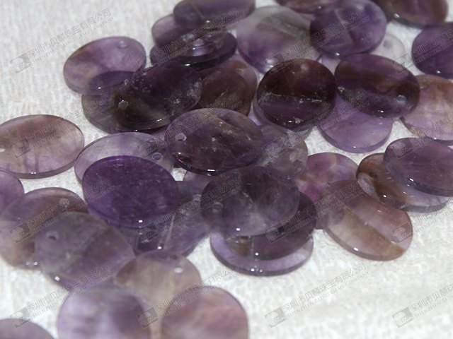 Bulk wholesale purple gemstone cheap Amethyst Natural Amethyst discs
