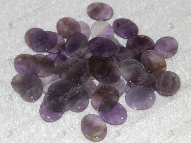 Bulk wholesale purple gemstone cheap Amethyst Natural Amethyst discs