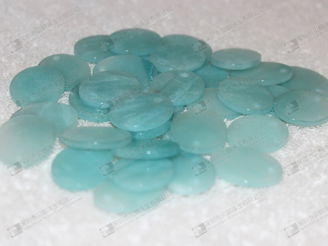 Natural loose gemstone amazonite stone discs for making jewellry