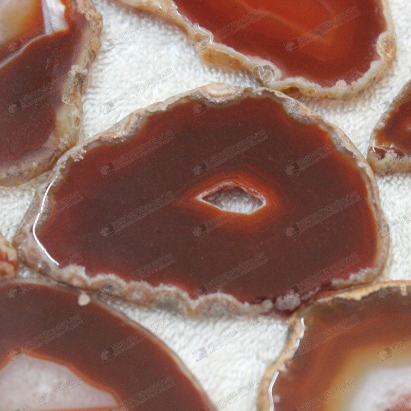 Red agate slices for pendants making,agate stone slabs for home decor