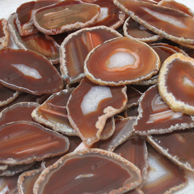 Red agate slices for pendants making,agate stone slabs for home decor