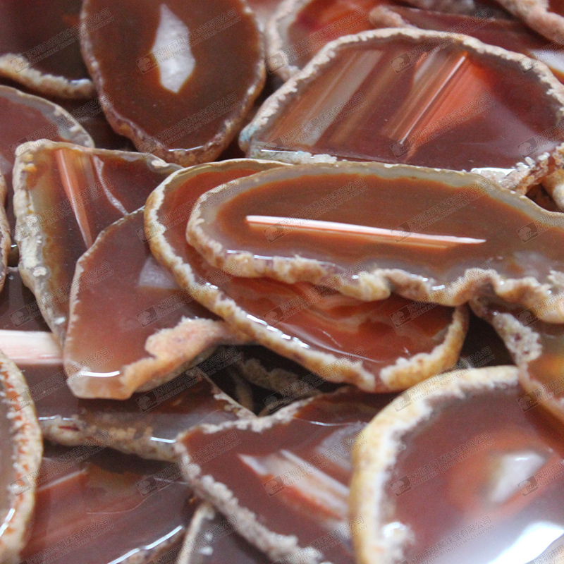 Red agate slices for pendants making,agate stone slabs for home decor