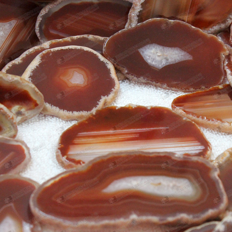 Red agate slices for pendants making,agate stone slabs for home decor