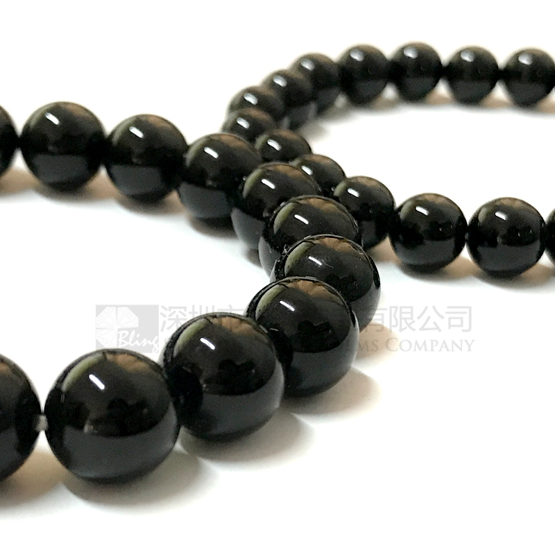 Brilliant cut black onyx stone bracelets,gemstone couple bracelets