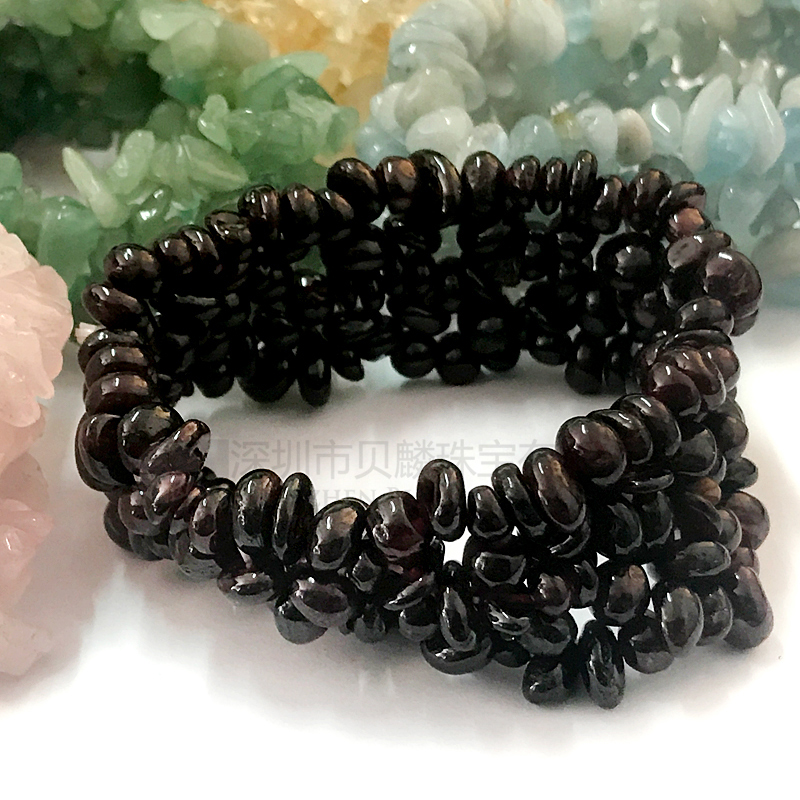 Multi color stones amethyst/citrine/rose quartz/agate/garnet chip beaded bracelets wholesale