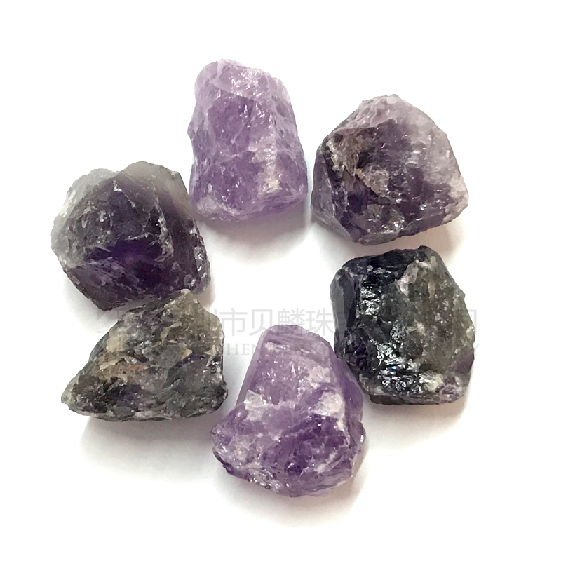 Natural Amethyst rough stone,unpolished amethyst tumbled stones