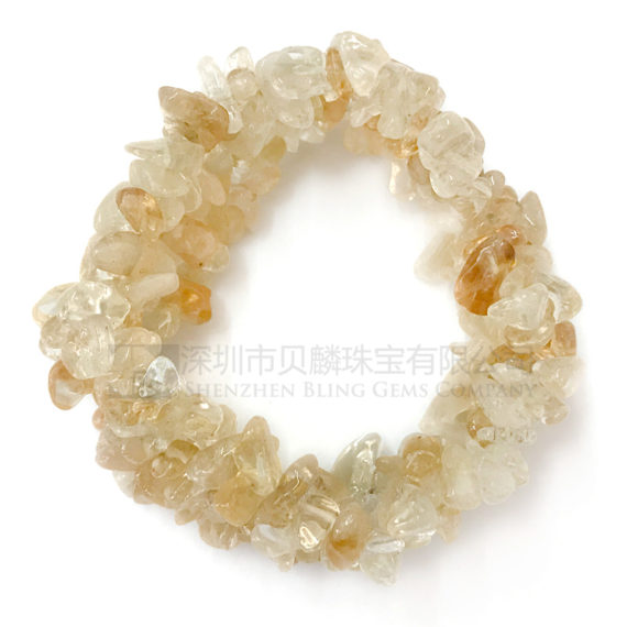 Natural citrine rough shaped bracelets for sale
