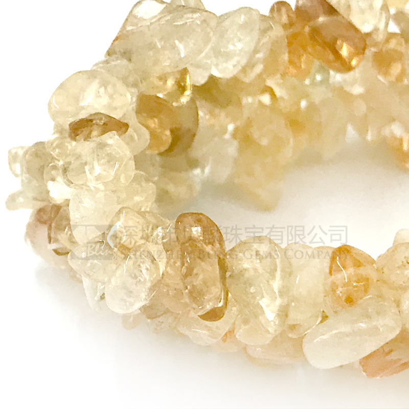 Natural citrine rough shaped bracelets for sale