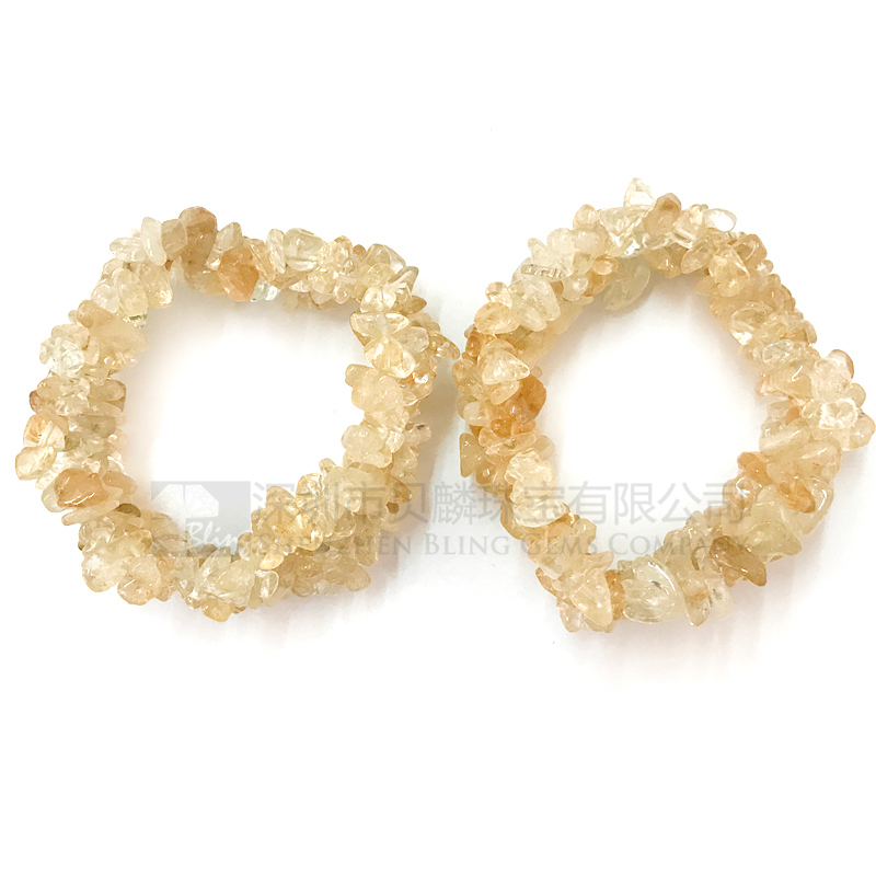 Natural citrine rough shaped bracelets for sale