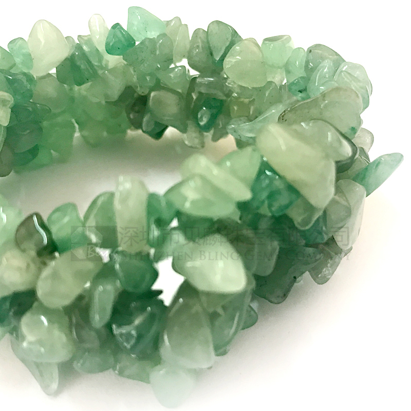 Wholesale green gemstone bracelet,stone rough jewelry