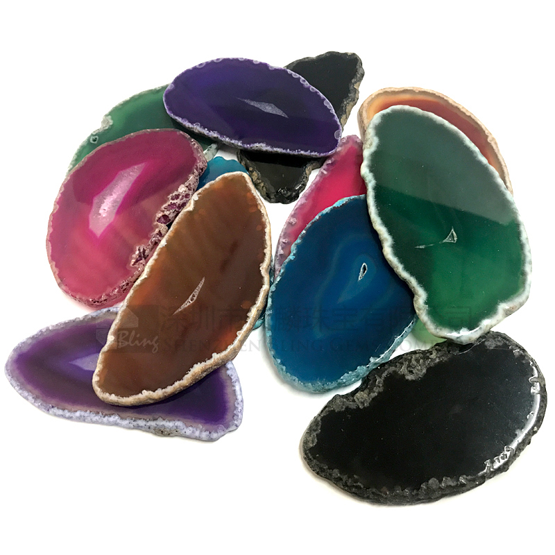 Agate slices for wedding decoration,agate slices place cards