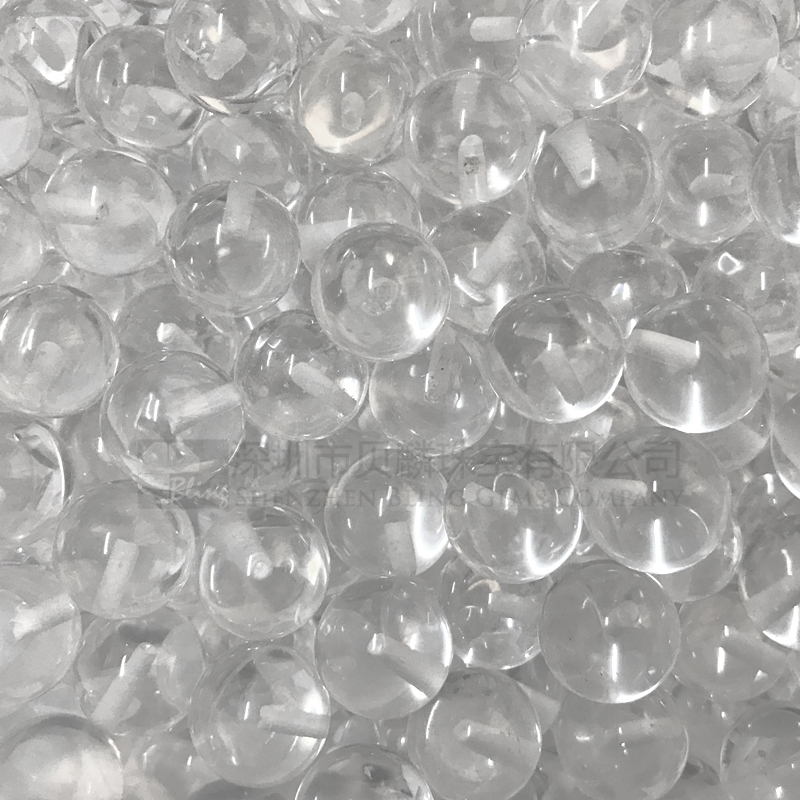 Half drilled AB-A quality crystal quartz round beads,natural crystal for making earrings