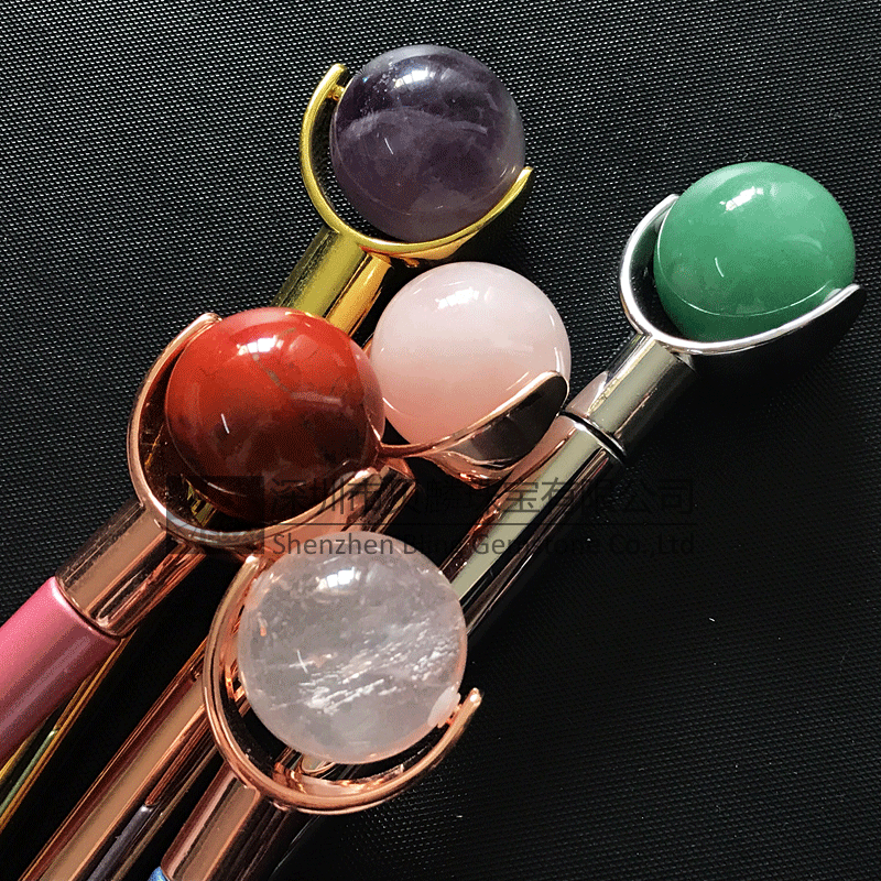 Facial rollers(Rose quartz,red jasper,amethyst,green aventurine/jade,crystal)