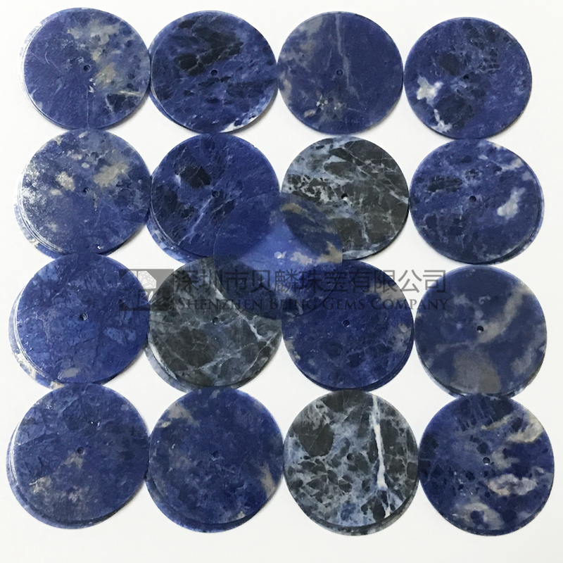 Natural sodalite stone watch dials