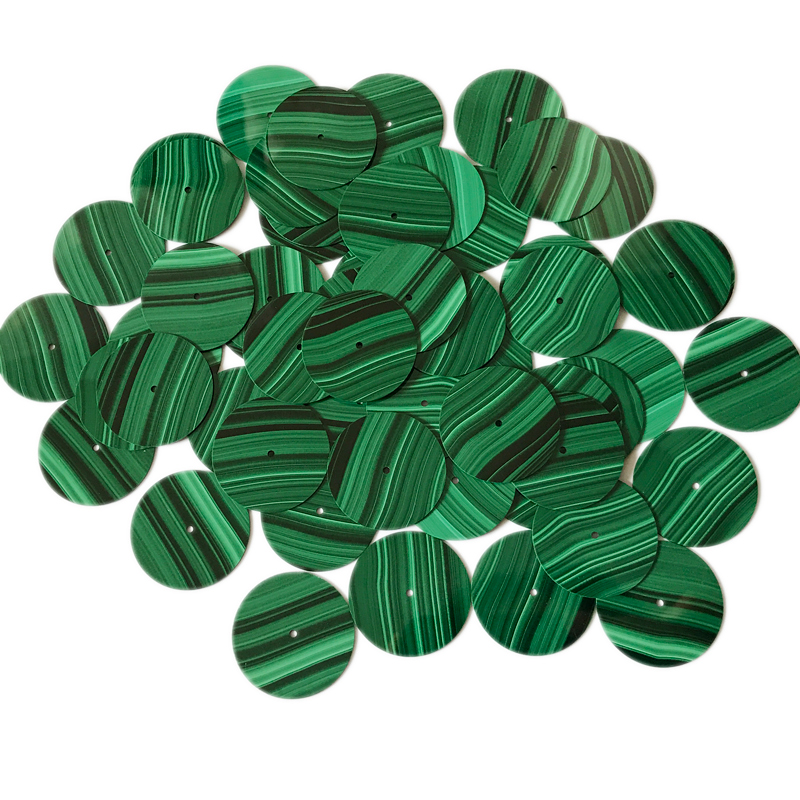 Natural malachite dials