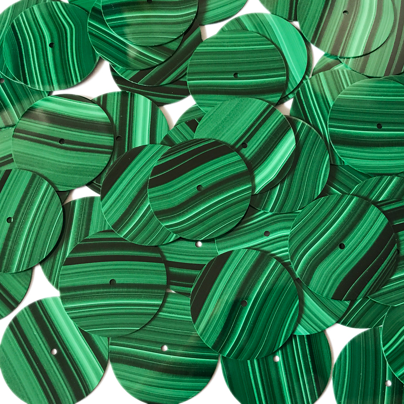 Natural malachite dials