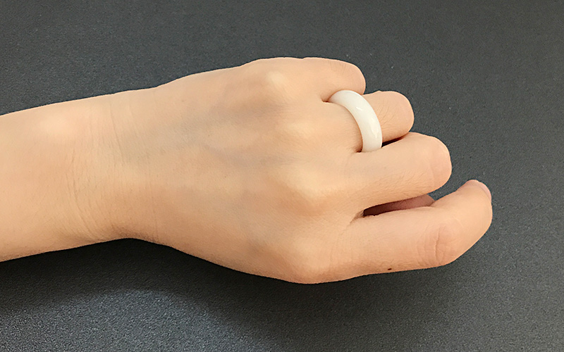 Opalite stone band rings