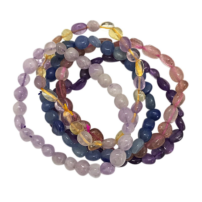 Tumbled nugget bracelets