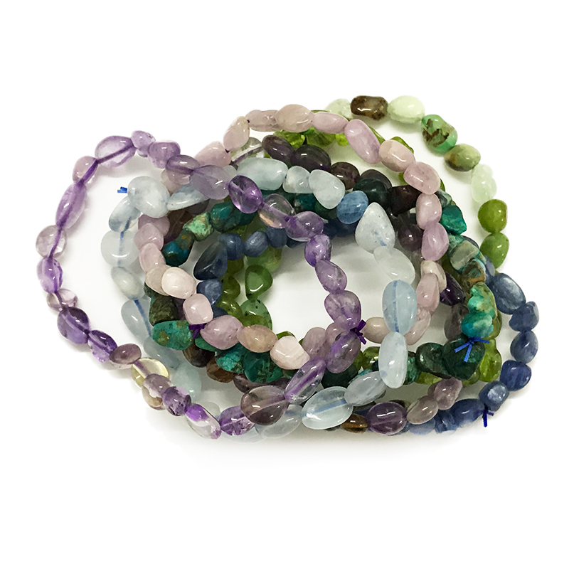 Tumbled nugget bracelets