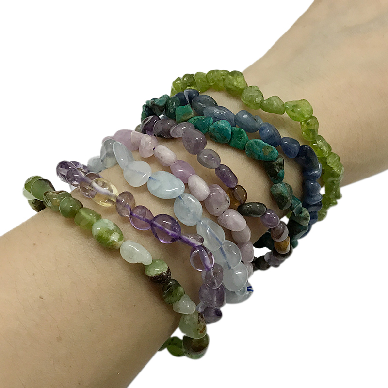 Tumbled nugget bracelets