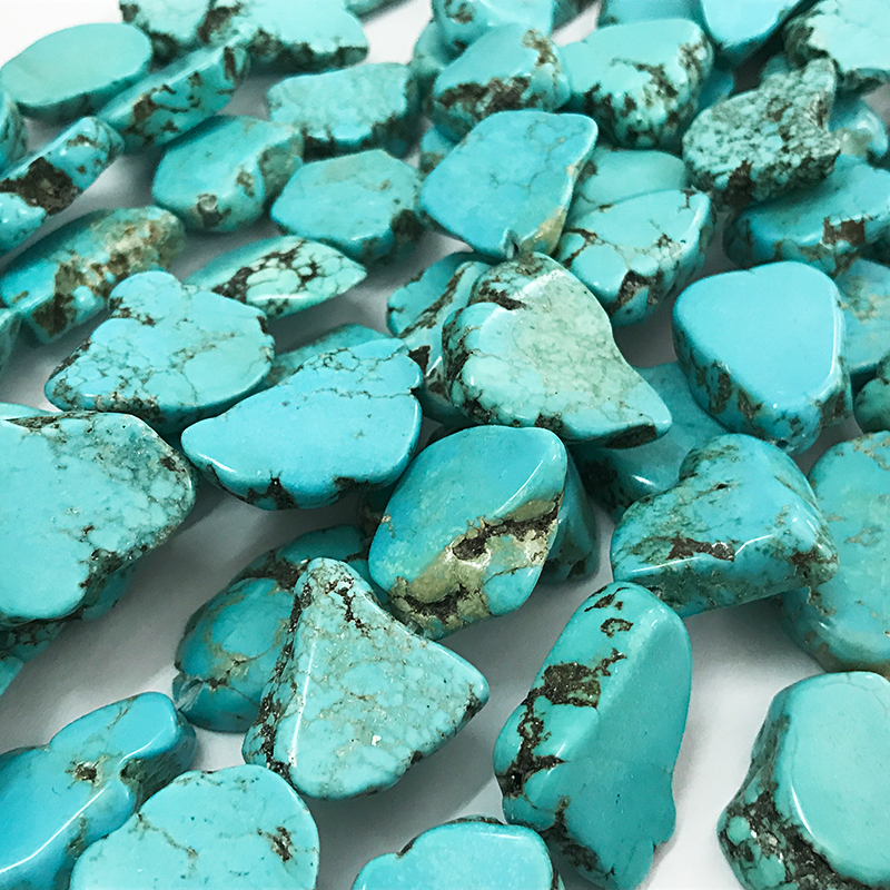 Irregular Stabilized turquoise Beads For Making Jewelry