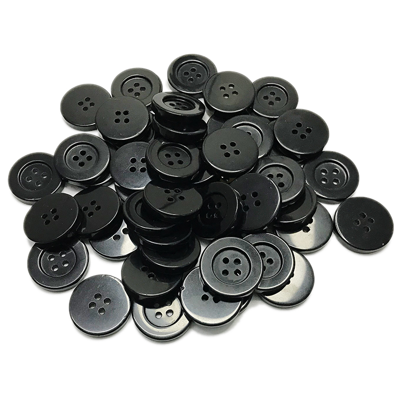 Black obsidian buttons