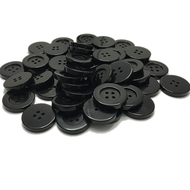 Black obsidian buttons