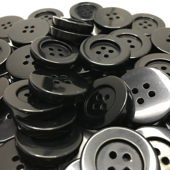 Black obsidian buttons