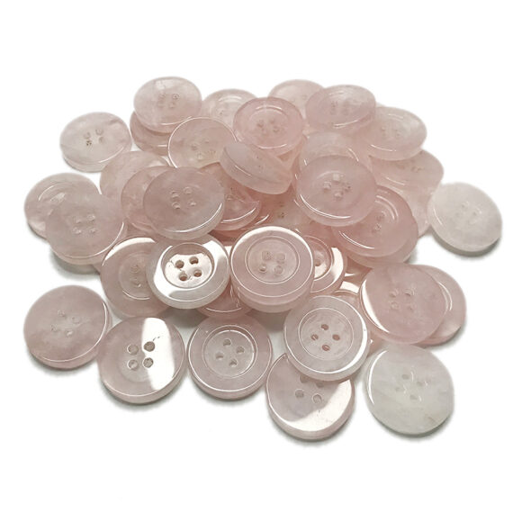 Rose quartz buttons