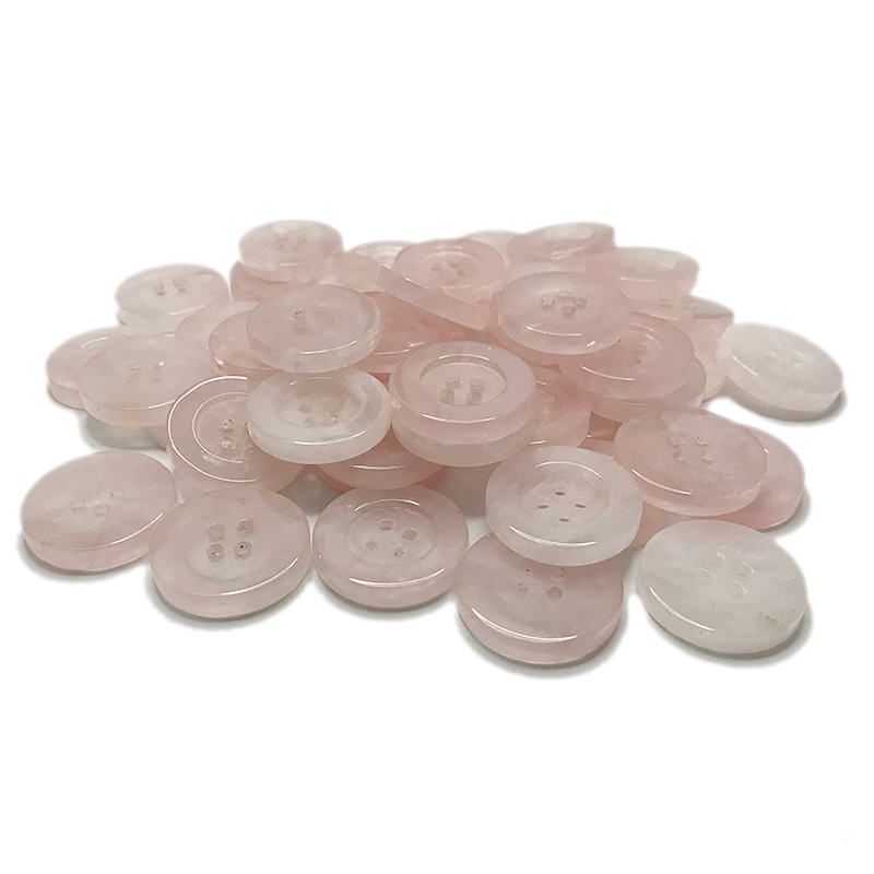 Rose quartz buttons