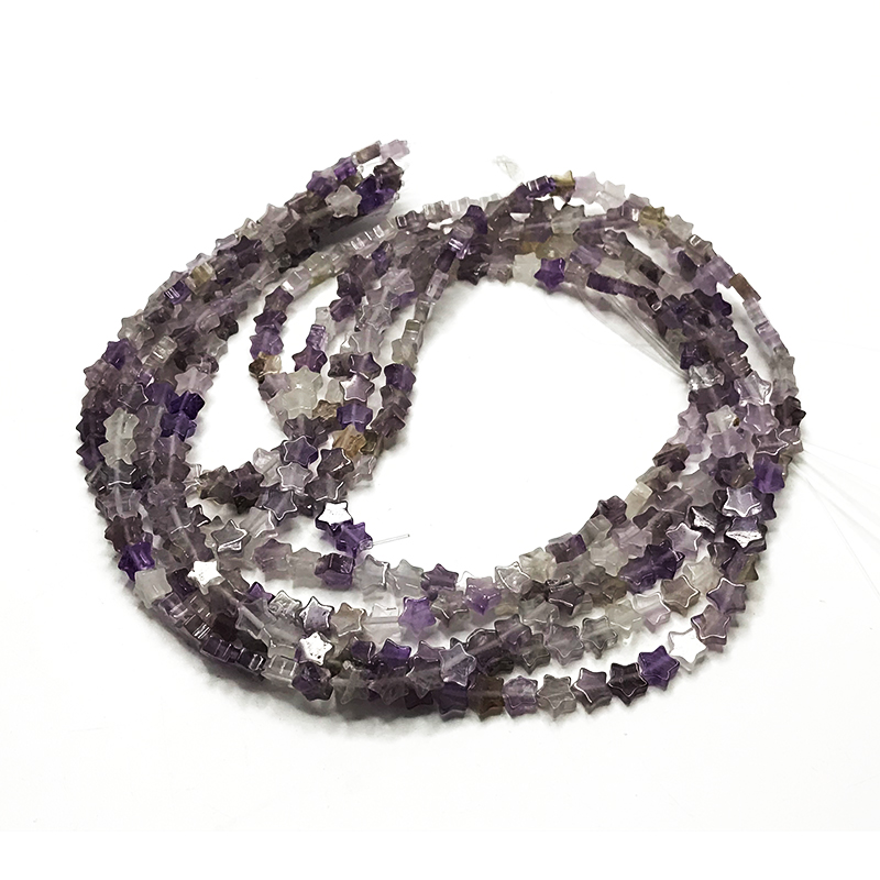 Amethyst star beaded strings