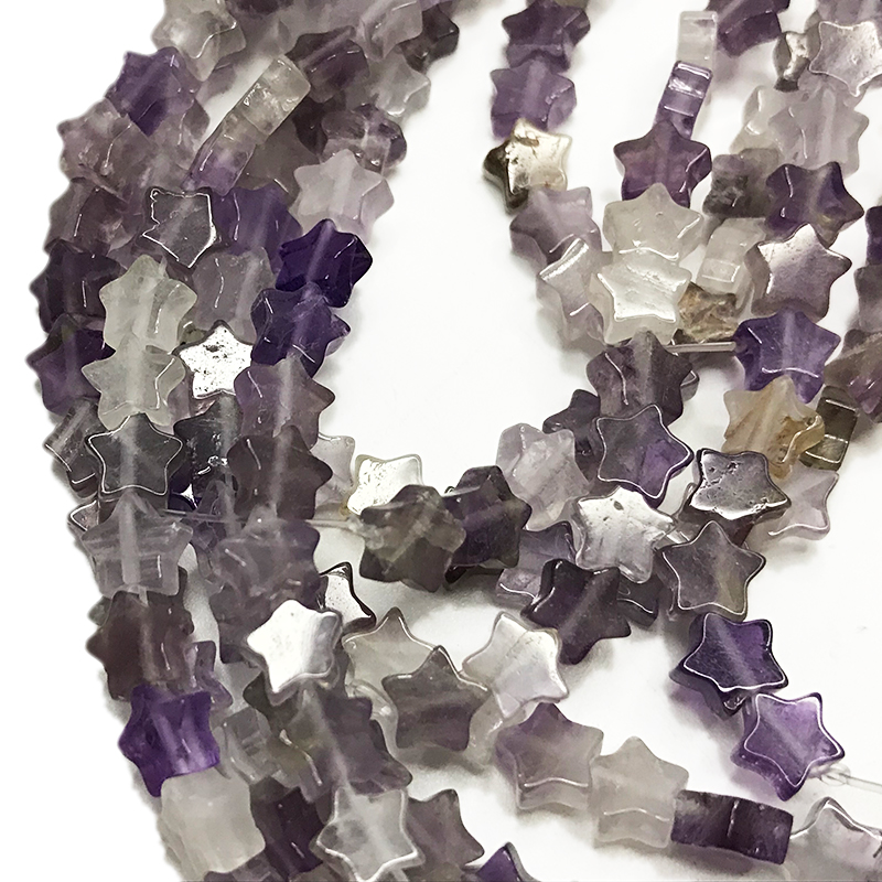 Amethyst star beaded strings