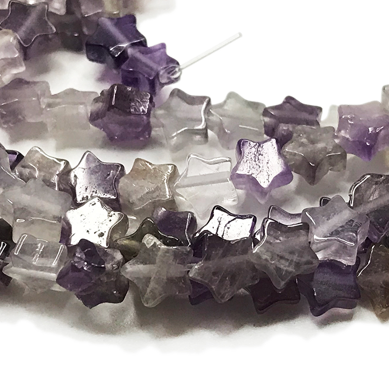 Amethyst star beaded strings