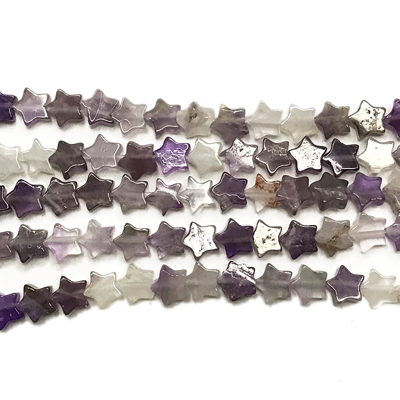 Amethyst star beaded strings