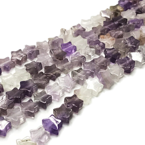 Amethyst star beaded strings