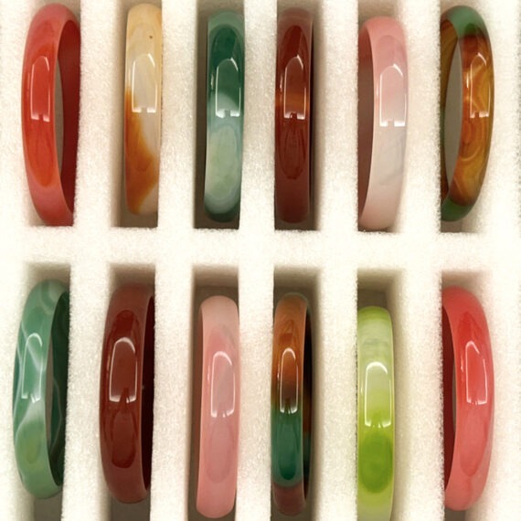 Agate bangles (101)