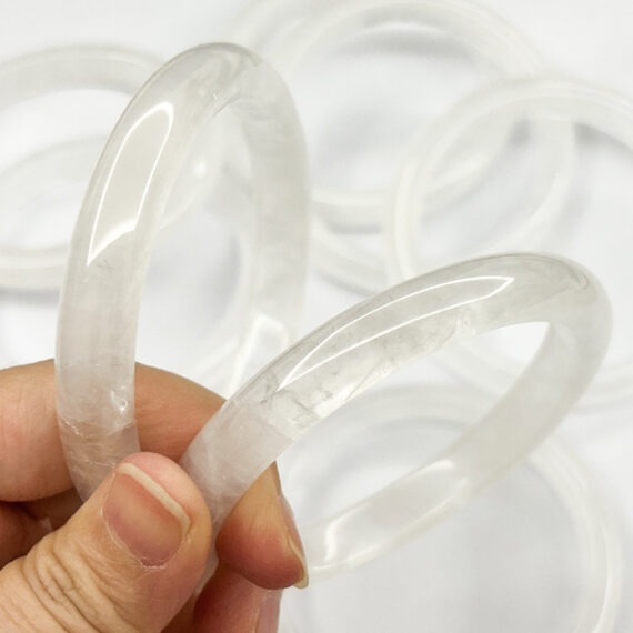 Crystal quartz bangles