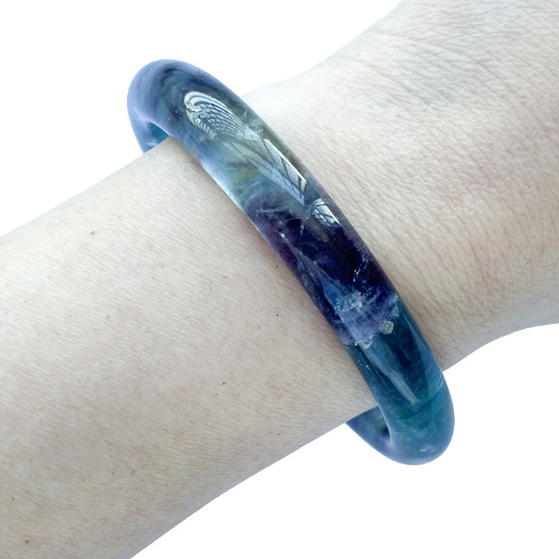 Rainbow Fluorite Bangles