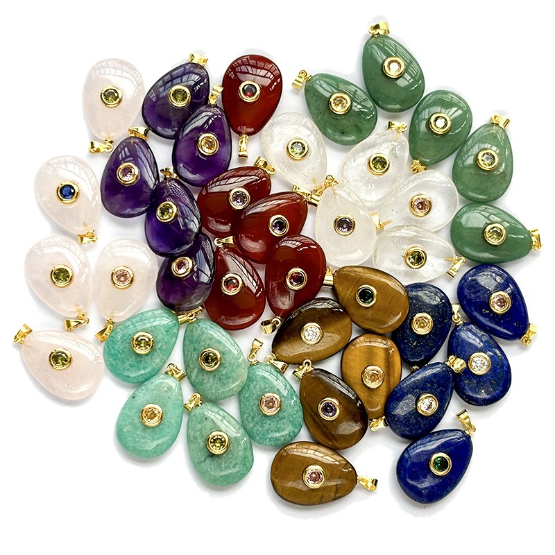 Crystal Pear drop pendants