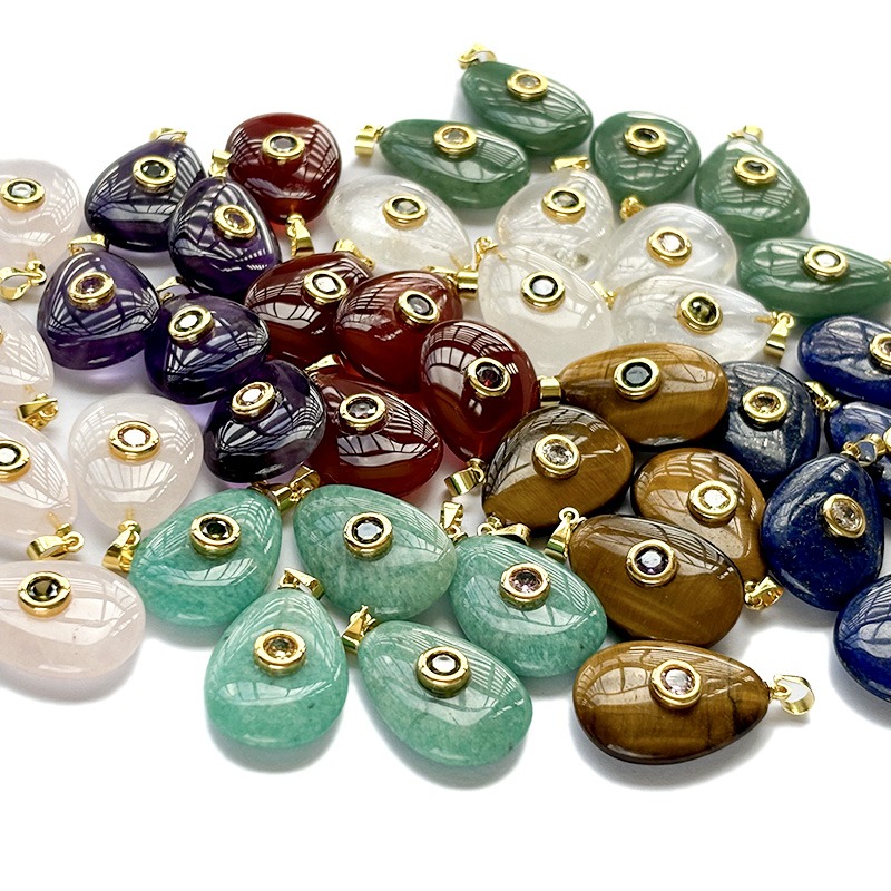 Crystal Pear drop pendants