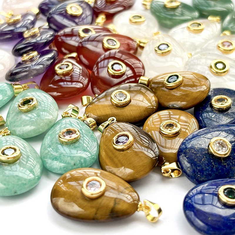 Crystal Pear drop pendants