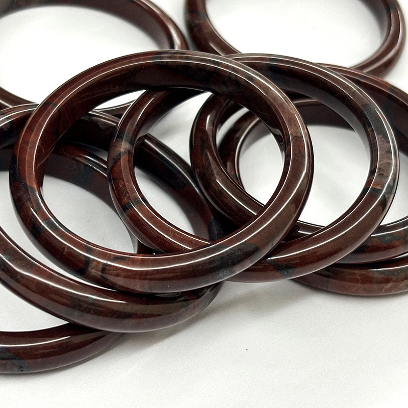 Red picture jasper bangles