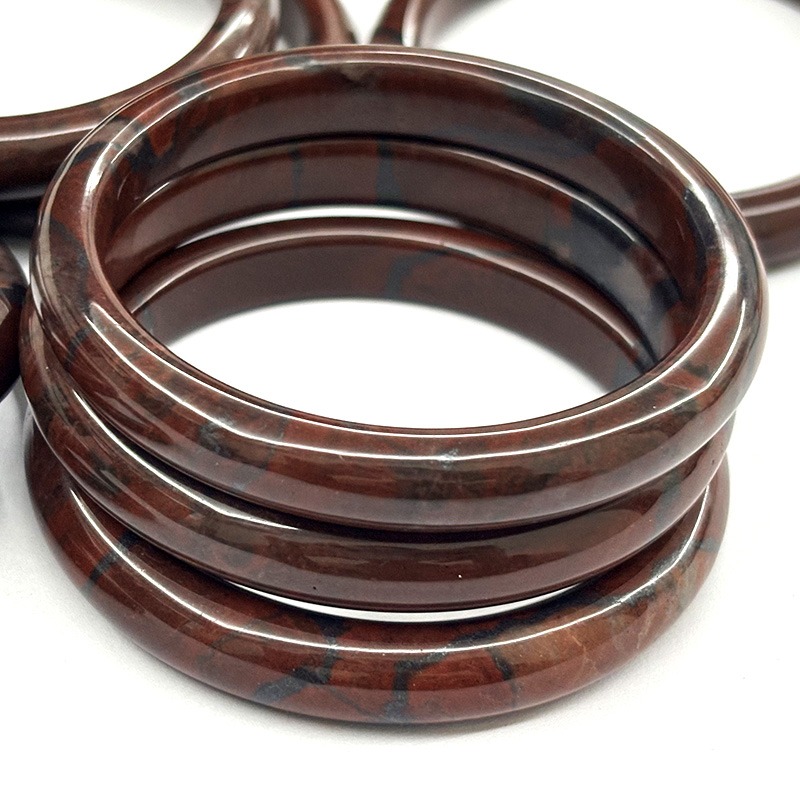 Red picture jasper bangles