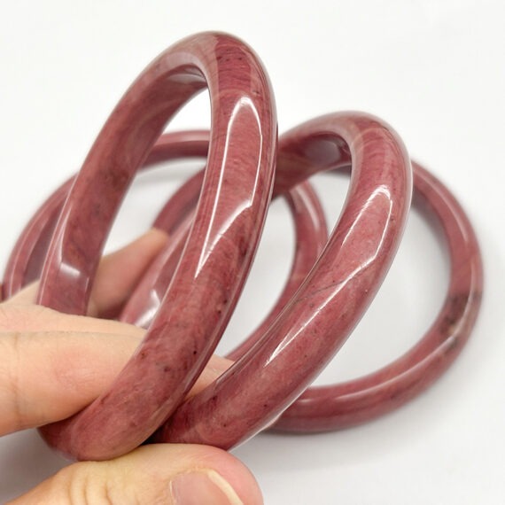 Rhodonite bangles