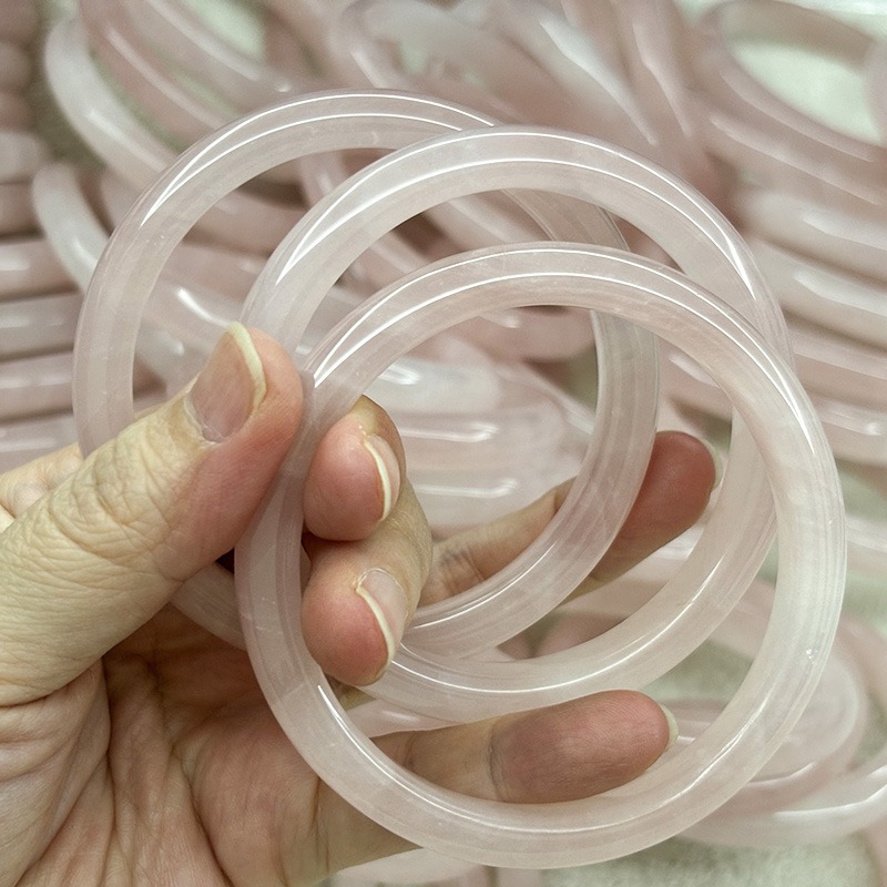 Rose quartz bangles